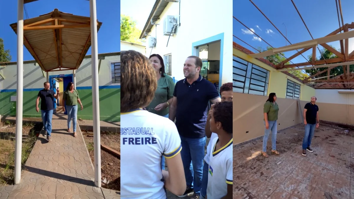 Cacoal: Escola Paulo Freire recebe reforma do teto ao piso