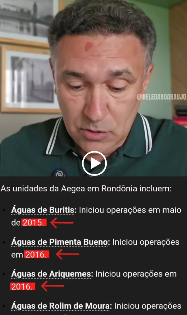 Delação no STJ pode atingir concessões de saneamento em quatro cidades de Rondônia, afirma ex-prefeito de Pimenta Bueno