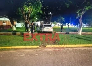 Motorista com sinais de embriaguez colide contra mureta da prefeitura e acaba preso em Vilhena