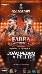 Dupla sertaneja João Pedro & Fellipe se apresenta na véspera de feriado no Old Ranch em Vilhena