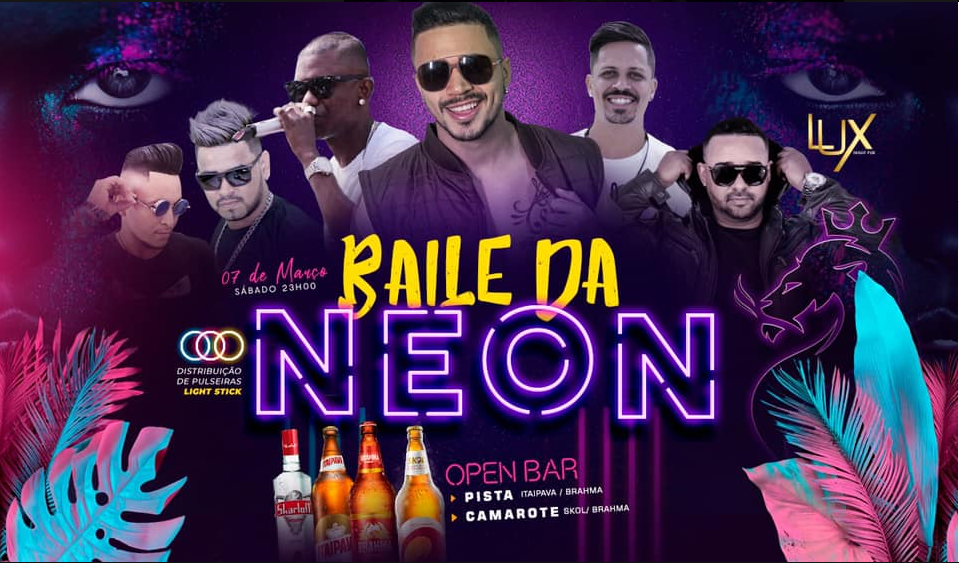 Reúna a galera e participe do Baile da Neon