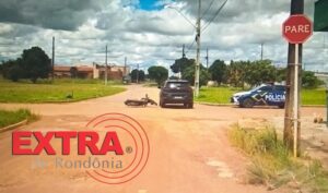 Colisão entre carro e moto mobiliza polícia no Cidade Verde em Vilhena