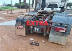 Motorista de carreta é localizado pela PM após causar acidente e fugir do local em Vilhena