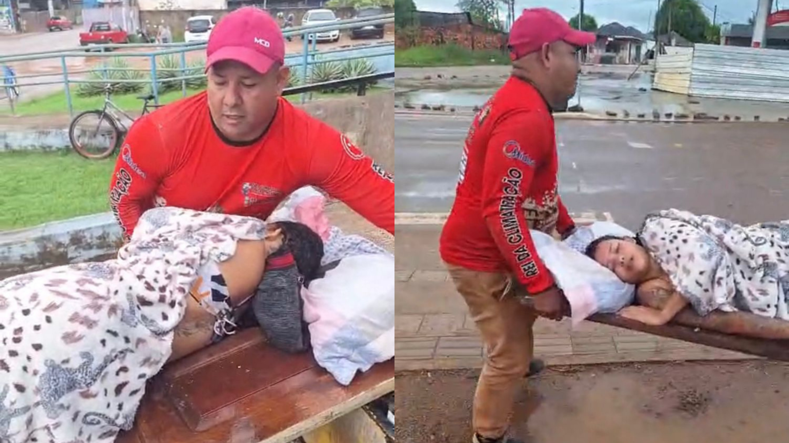 Após horas de espera pelo Samu, família usa porta como maca para socorrer jovem ferida em RO