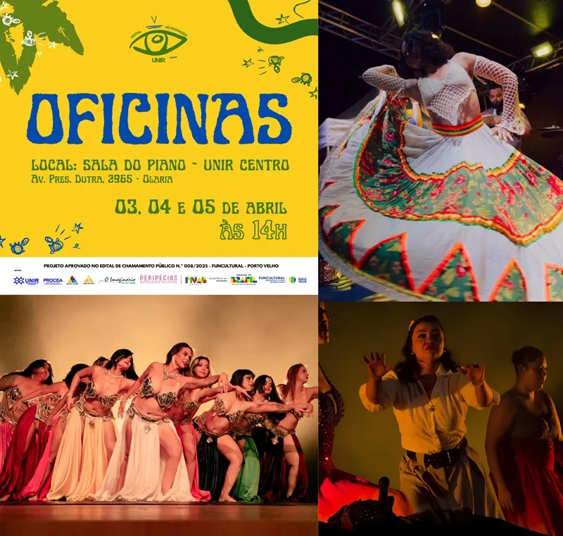 Unir abre oficinas gratuitas com dança, corpo e cultura na programação da Medu V