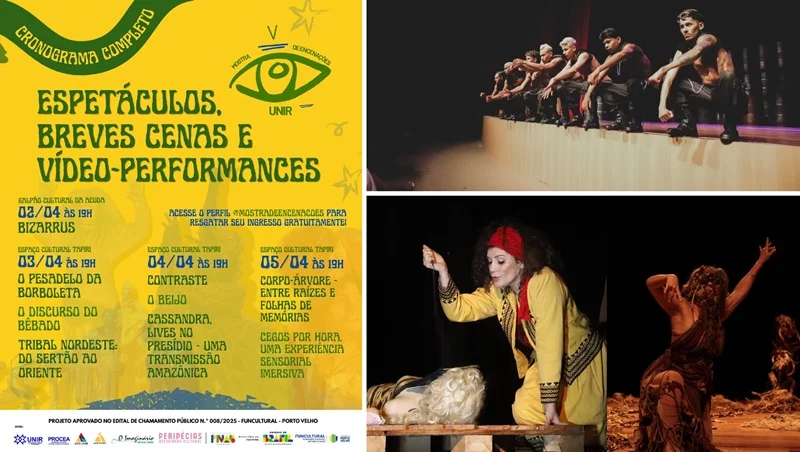 Curso de Teatro da Unir realiza V Mostra de Encenações com programação diversa e gratuita em Porto Velho