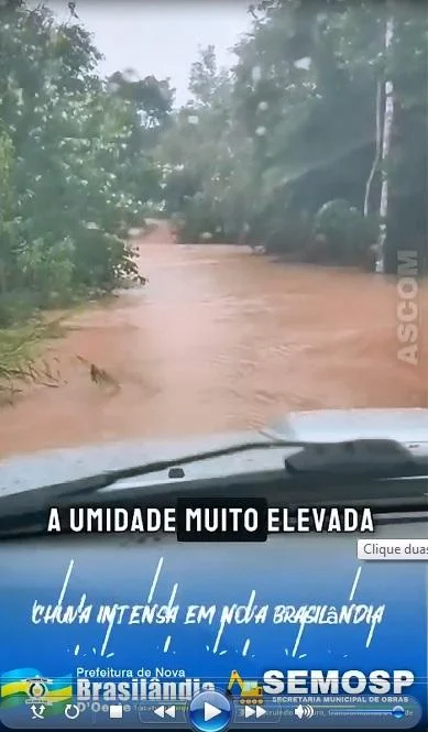 Alerta de chuvas intensas mobiliza autoridades em Nova Brasilândia D’Oeste prefeito Ginão emite alerta