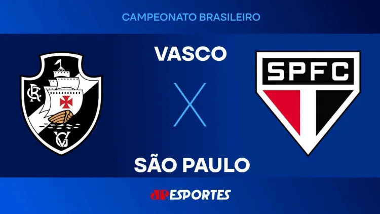 Vasco x São Paulo: assista à transmissão da Jovem Pan ao vivo