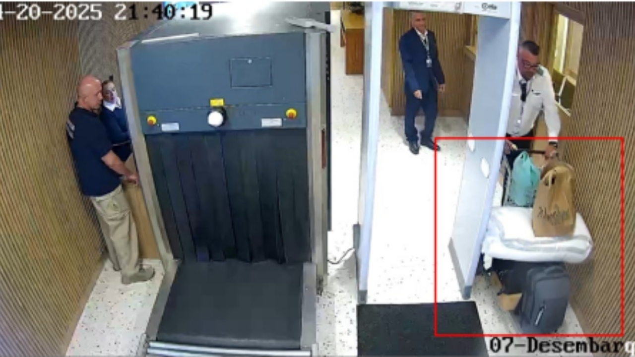 FOTOS mostram momento em que bagagens de voo com Motta e Ciro passam sem fiscalização