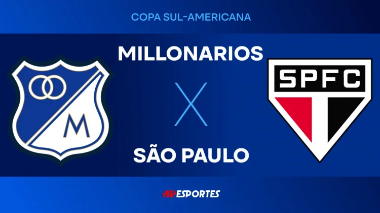 Millonarios x São Paulo: assista  ao vivo à transmissão da Jovem Pan