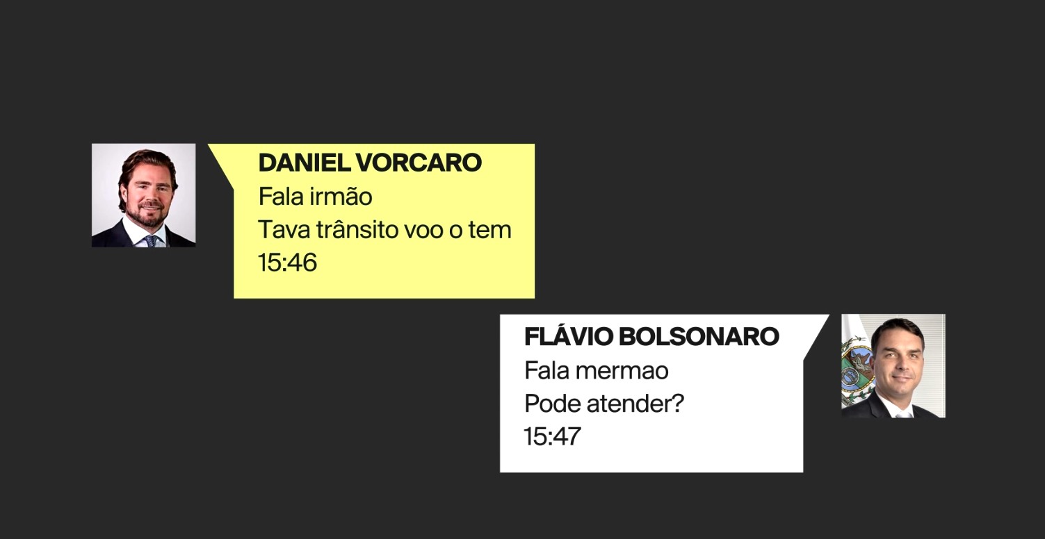 'Irmão e irmãozinho não significam intimidade', diz Flávio Bolsonaro ao responder sobre mensagens a Vorcaro
