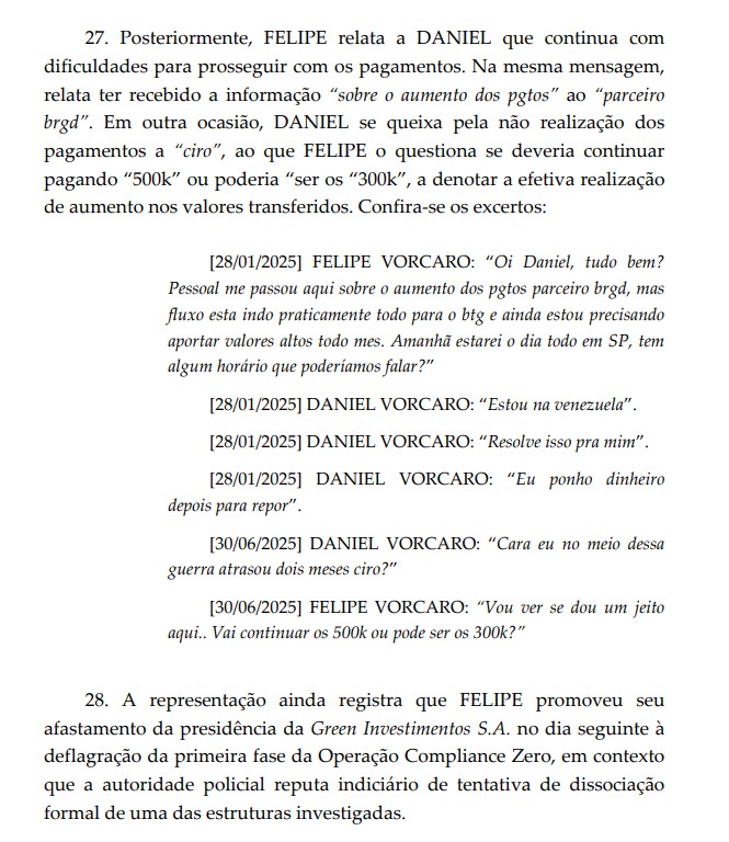 De R0 mil para R0 mil: documento da PF relata aumento de 'mesada' a Ciro Nogueira em esquema com banqueiro do Master
