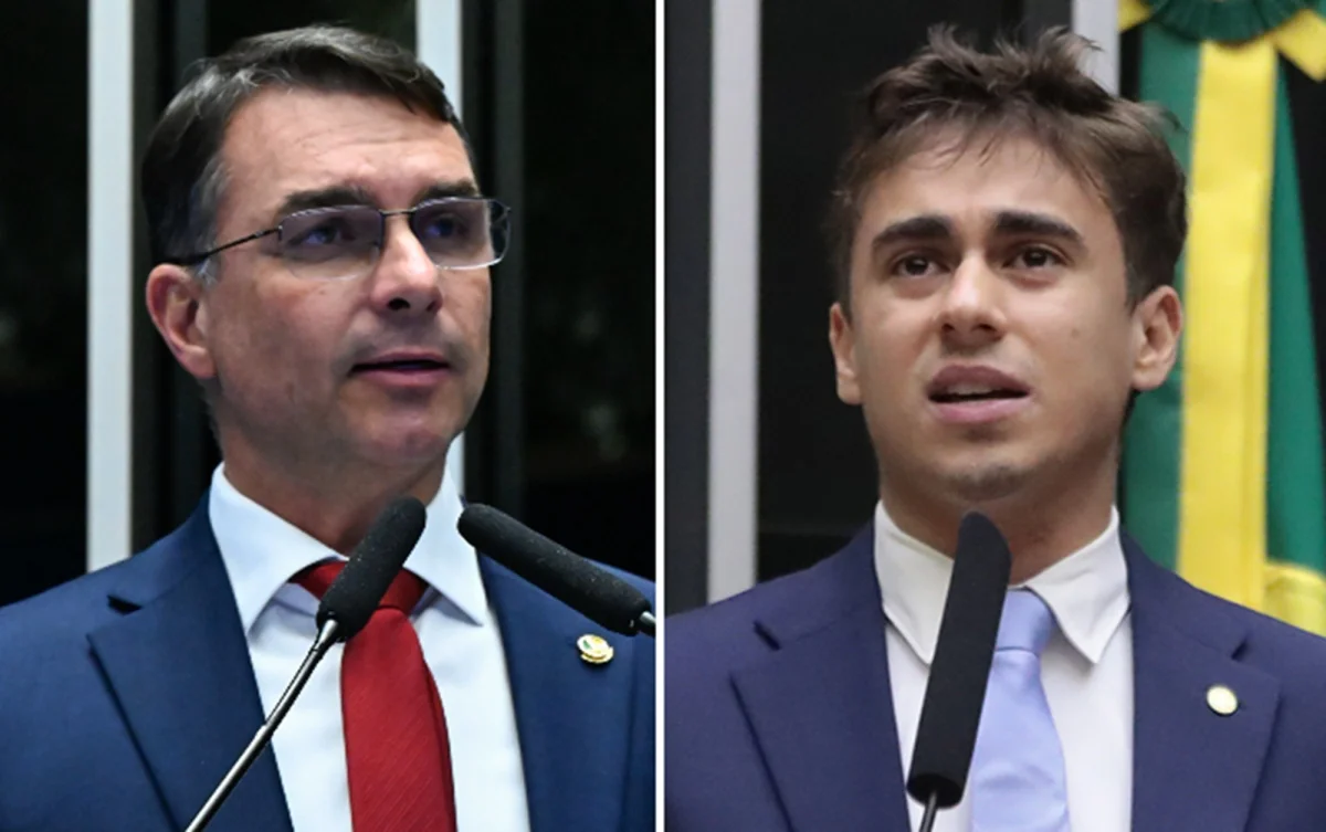 É #FAKE que vídeo mostre polícia achando 'fábrica de cliques' de Flávio Bolsonaro e Nikolas Ferreira; imagens foram criadas com IA