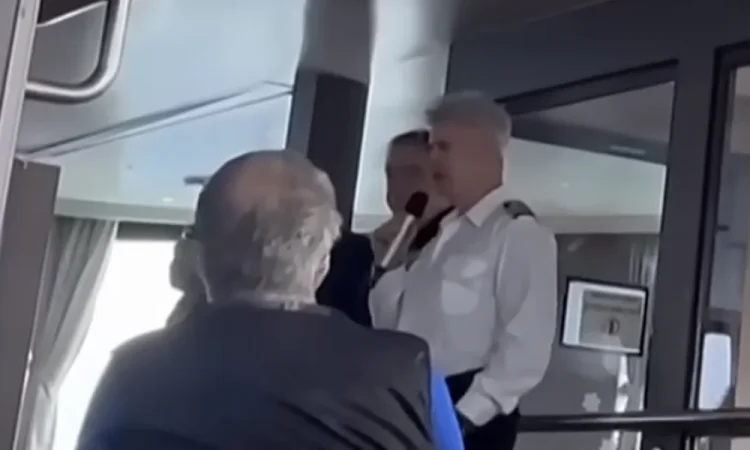 Vídeo mostra capitão anunciando primeira morte suspeita de hantavírus em cruzeiro; veja