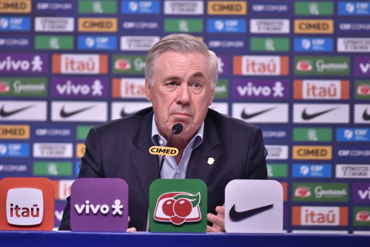 Ancelotti admite novas dúvidas na seleção após goleada e detalha plano para Neymar