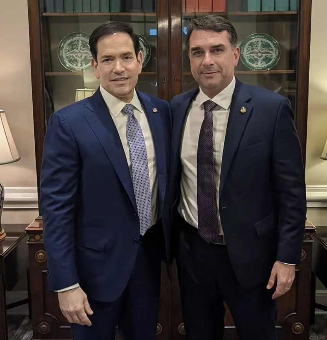 Rubio responde a carta de Flávio Bolsonaro e reforça defesa de tarifas contra o Brasil