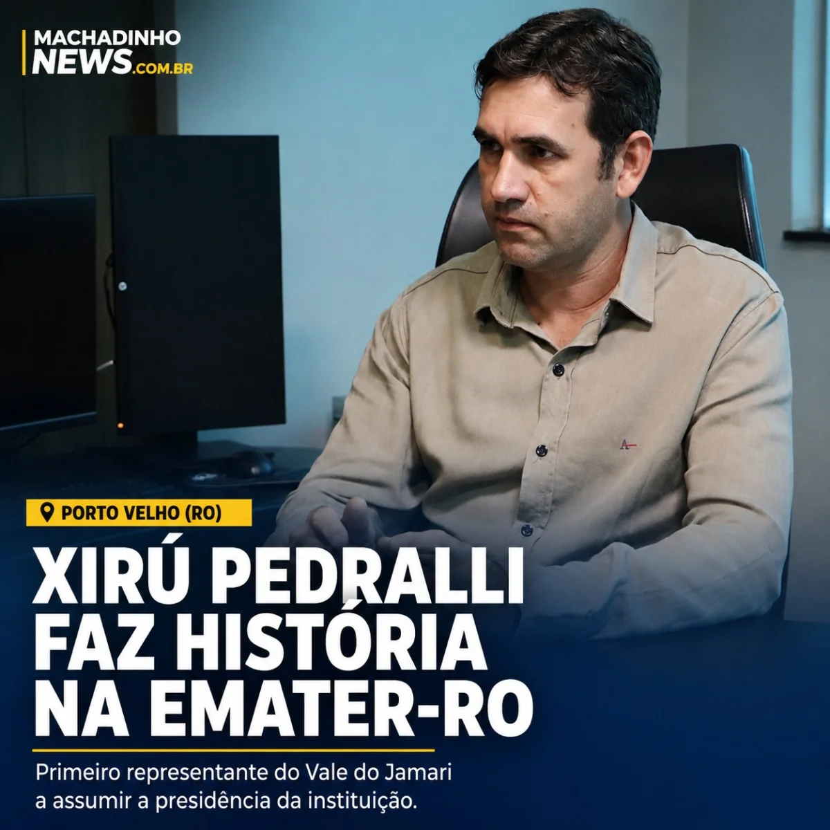 Xirú Pedralli faz história e leva o Vale do Jamari à presidência da EMATER-RO pela primeira vez