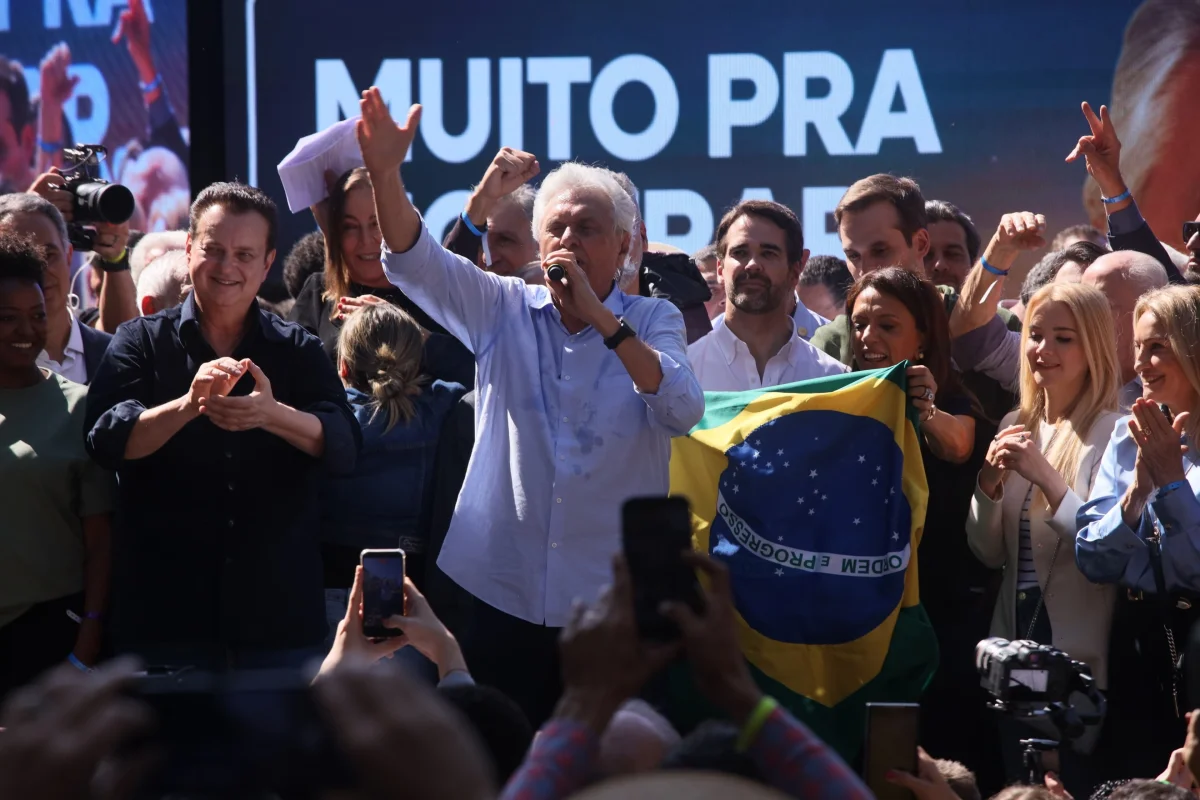 Caiado critica Lula e Flávio Bolsonaro e exalta feitos como governador em Goiás