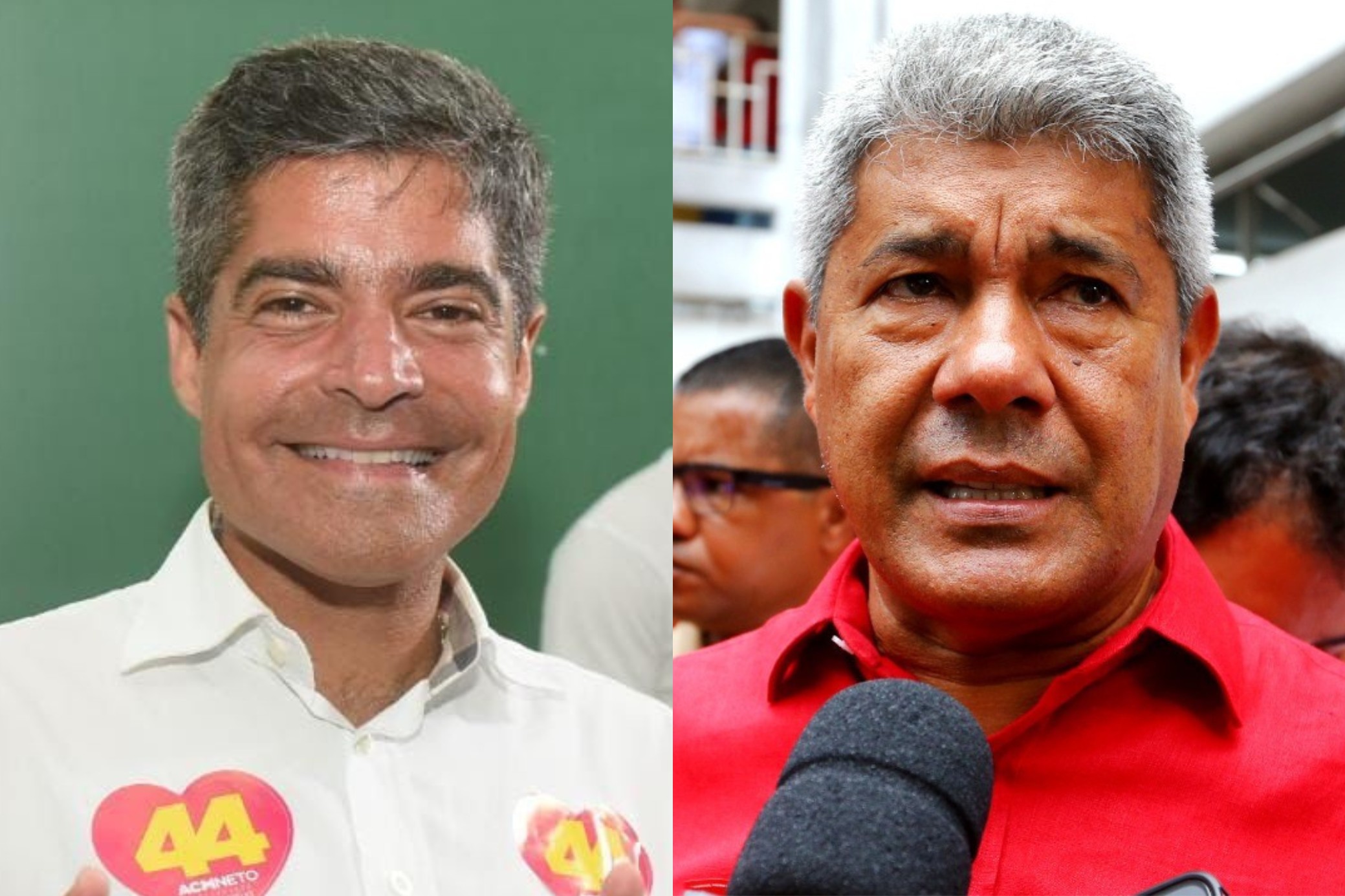 Quaest na Bahia: ACM Neto e Jerônimo Rodrigues têm empate técnico na disputa para o governo da Bahia no 1º turno