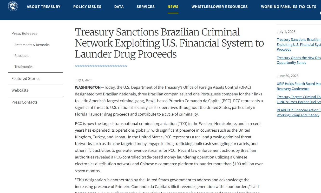 Governo teme impacto de sanções dos EUA a brasileiros e alerta para riscos a bancos