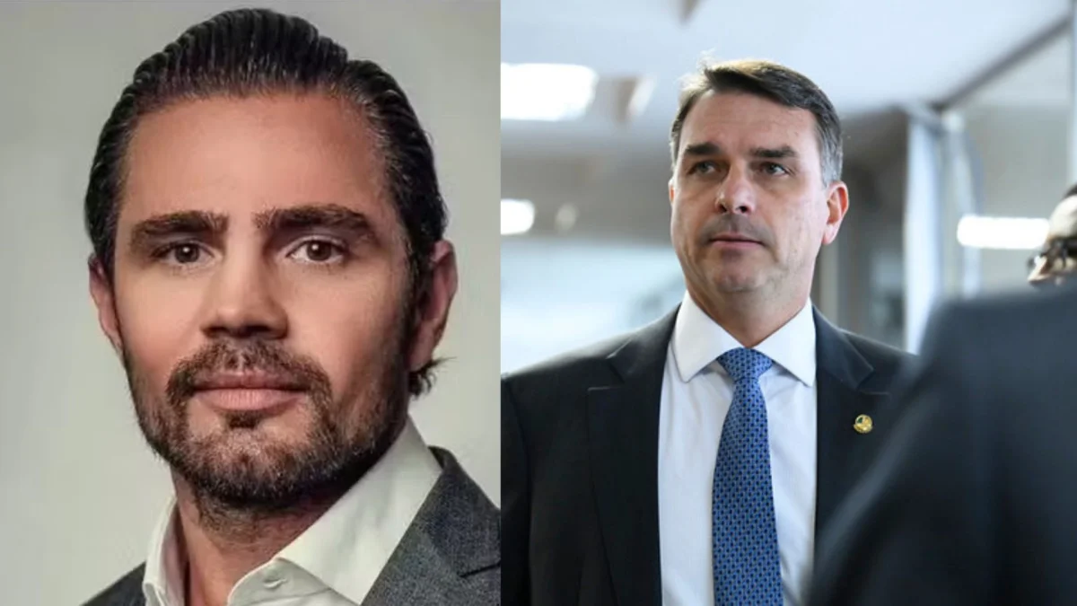 Foto de Flávio Bolsonaro com 'Sicário' é divulgada por site; senador diz que nunca viu chefe da milícia privada de Vorcaro