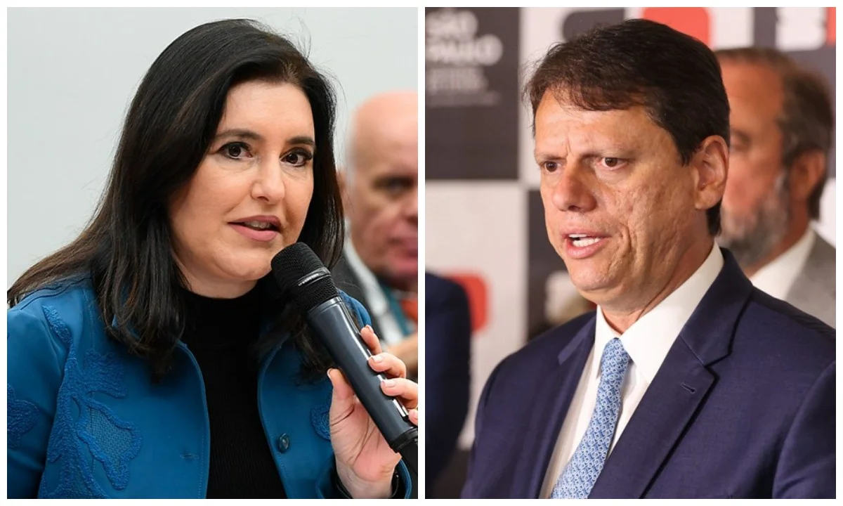 'Sou corintiana e pago imposto em SP há 10 anos', diz Tebet sobre críticas de Tarcísio à pré-candidatura dela ao Senado