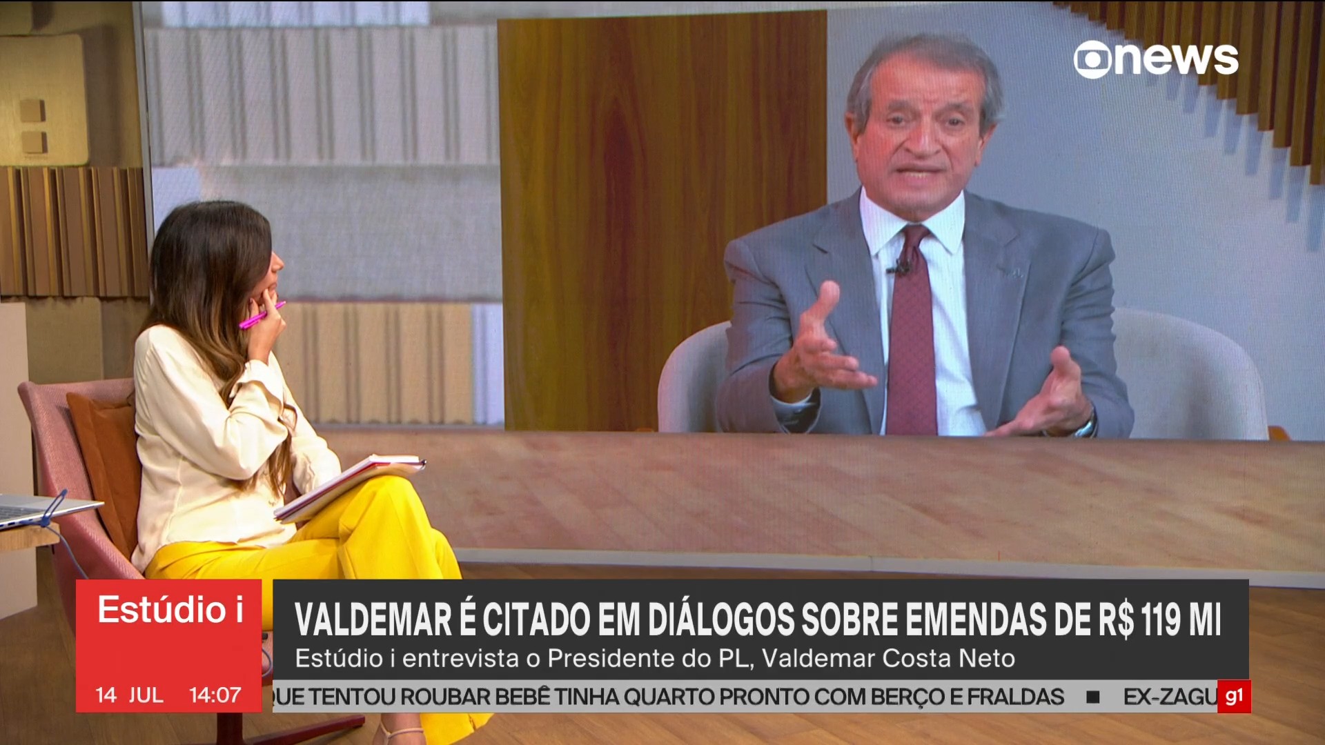 Valdemar defende interferência de presidentes de partidos em emendas e diz que é 'lógico' que outros fazem o mesmo
