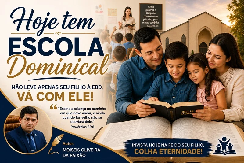 POESIA: HOJE TEM ESCOLA DOMINICAL