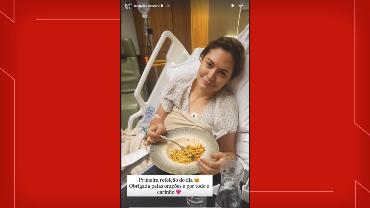 Michelle faz post em cama de hospital na véspera de convenção de lançamento de candidatura ao Senado