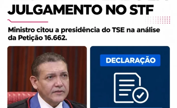 Nunes Marques se declara impedido de participar de julgamento no STF sobre investigação de Moraes