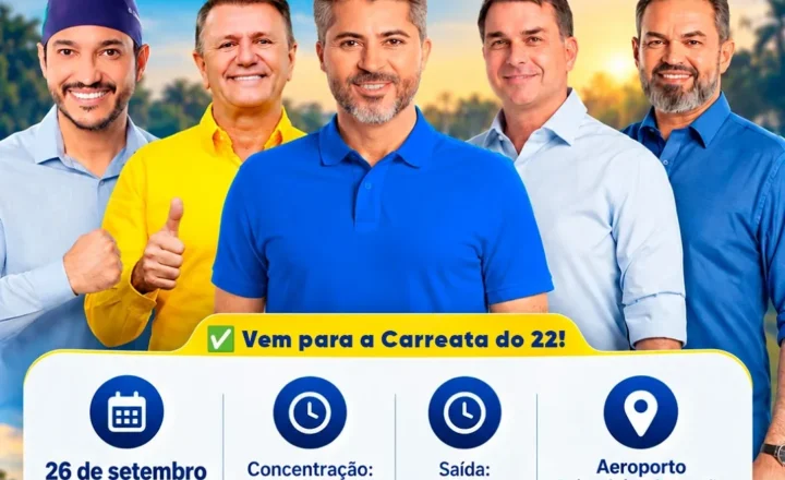 Carreata de Luizinho Goebel reúne apoiadores em Vilhena neste sábado