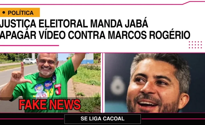 Justiça Eleitoral manda Jabá Moreira apagar vídeo contra Marcos Rogério