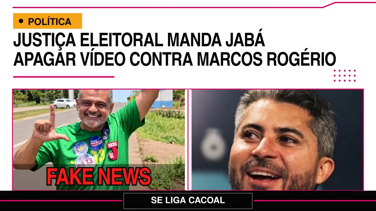 Justiça Eleitoral manda Jabá Moreira apagar vídeo contra Marcos Rogério
