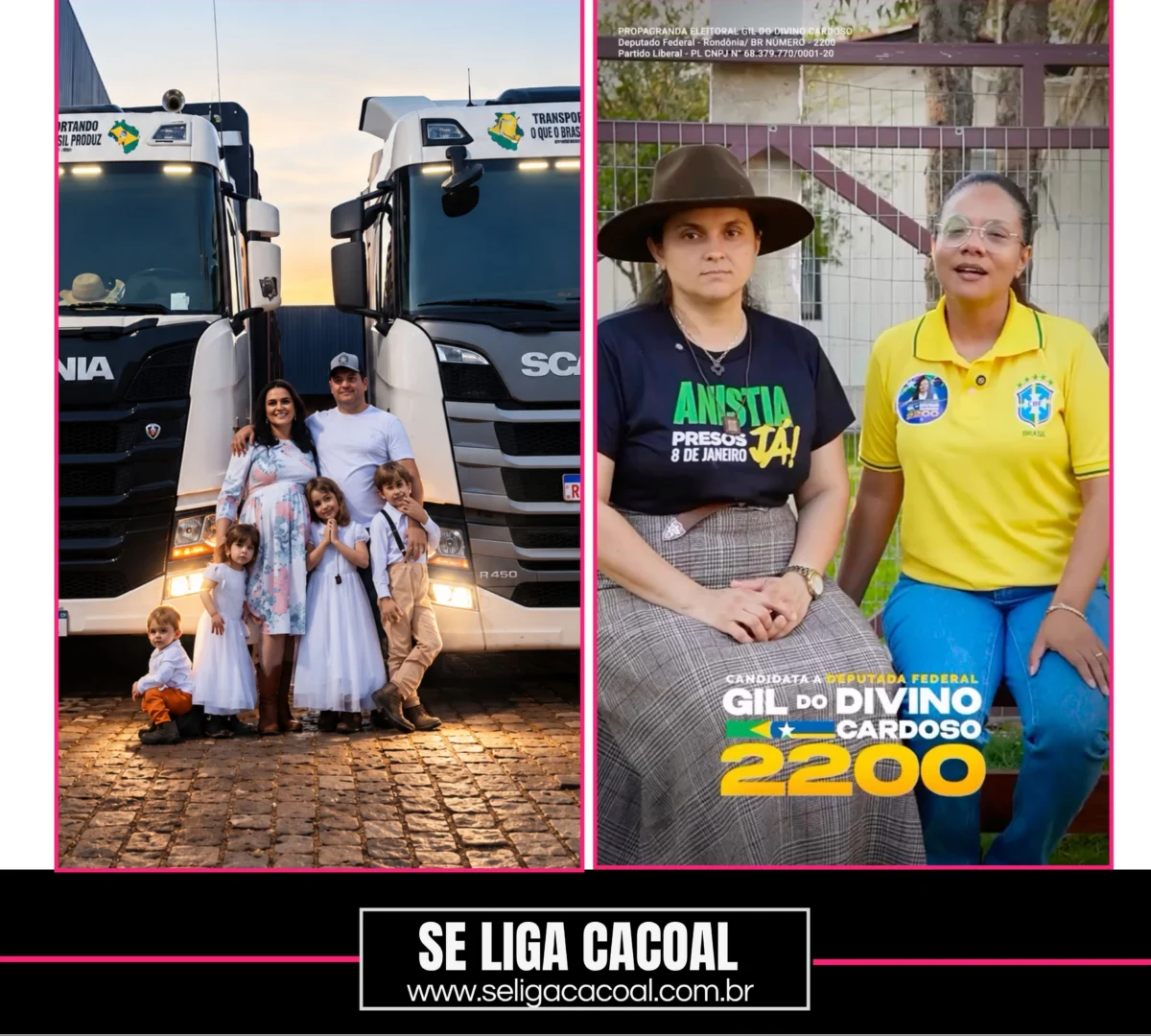 Vanessa, esposa de Ezequiel, declara apoio a Gil do Divino Cardoso para deputada federal