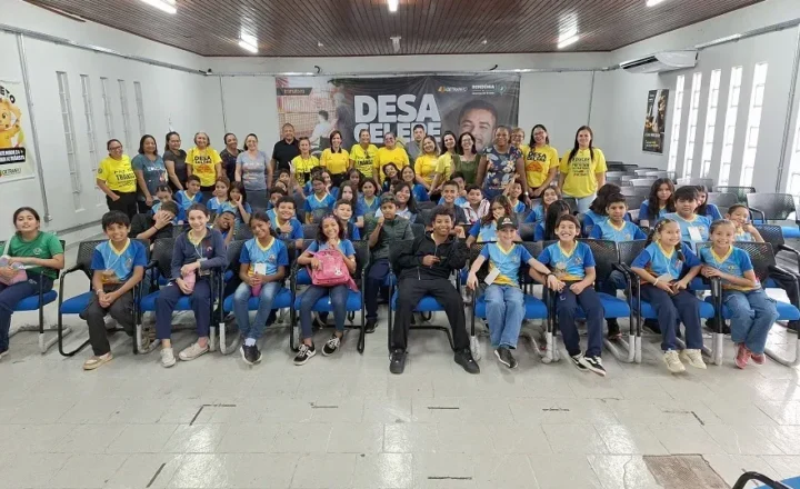 Projeto Agente Mirim participa de ação educativa na Escola Pública de Trânsito durante a Semana Nacional do Trânsito