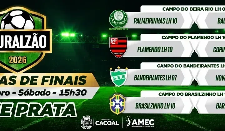 RURALZÃO Oito equipes entram em campo a partir das 15h30 em busca de quatro vagas na próxima fase da competição