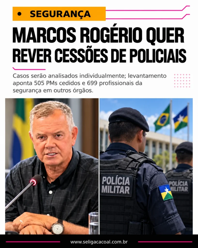 Transição de Marcos Rogério quer rever cessões e levar mais policiais às ruas de Rondônia