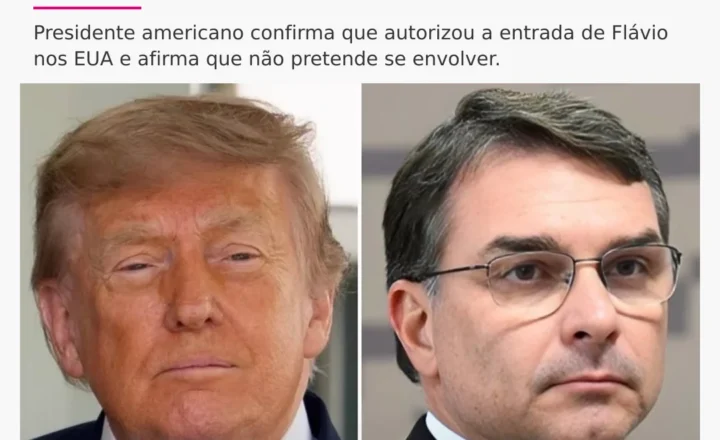 TRUMP NÃO ENDOSSA FLÁVIO, MAS DIZ QUE ELEIÇÃO BRASILEIRA FOI “MUITO ESTRANHA”