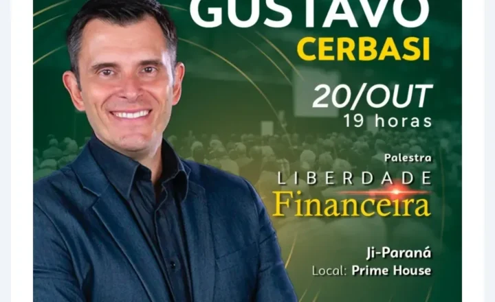 Gustavo Cerbasi faz grande palestra sobre inteligência financeira em Ji-Paraná