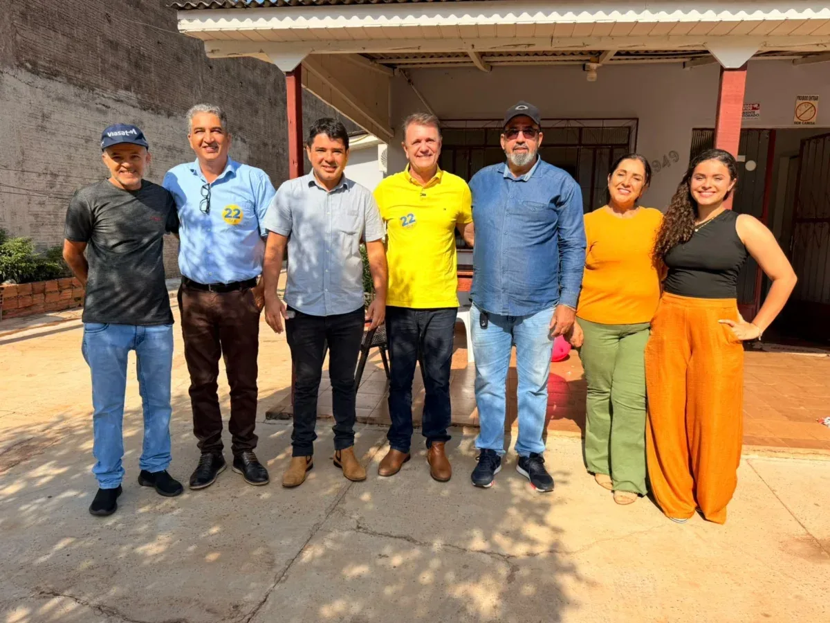 Luizinho Goebel fortalece mobilização do 22 em Corumbiara ao lado de lideranças estaduais e municipais
