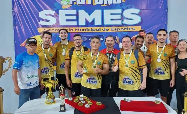 Equipe da Saúde vence a Semes por 3 a 2 e conquista a Copa do Servidor Municipal de Vilhena