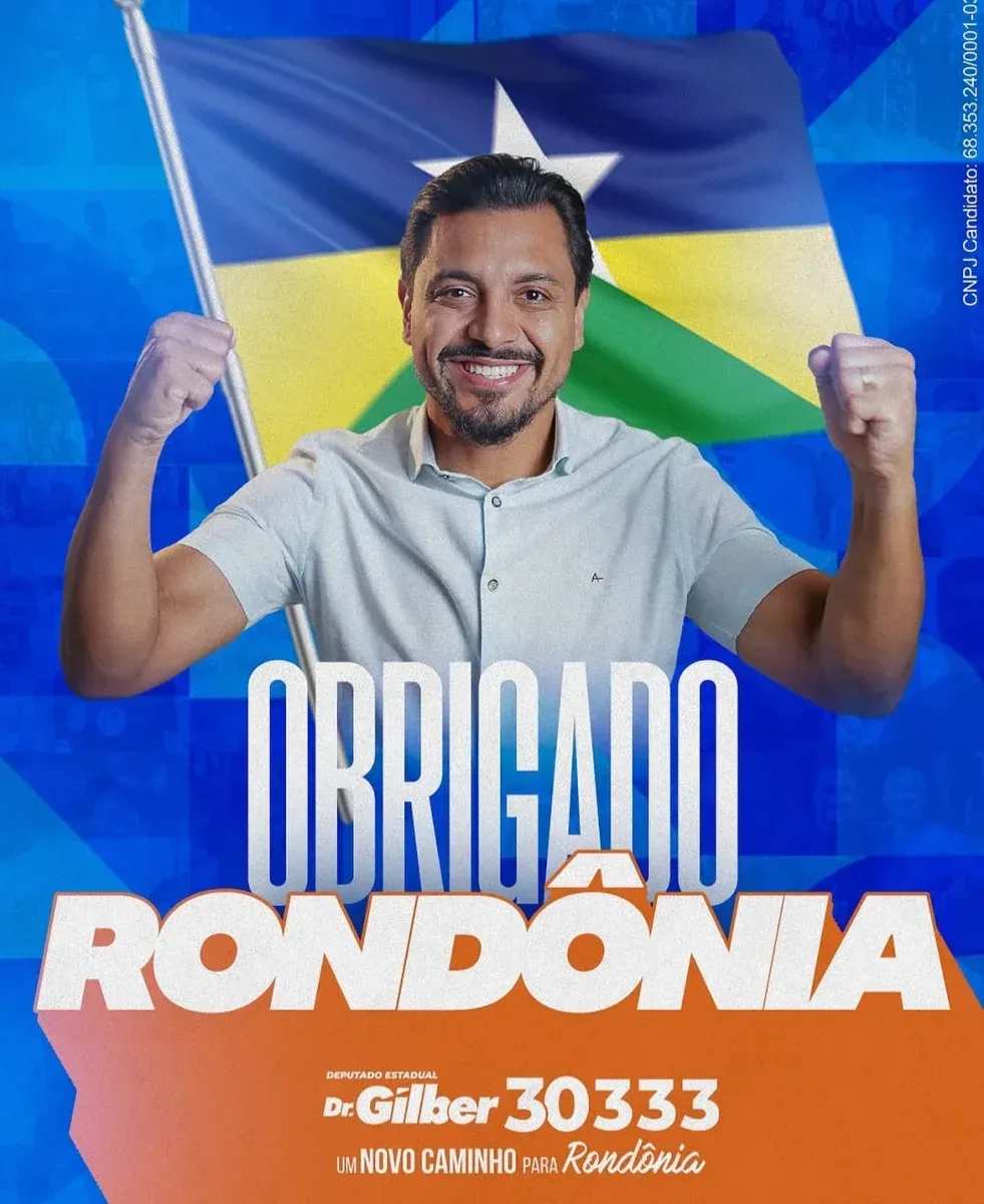 Dr. Gilber conquista vaga na Assembleia Legislativa e se destaca como nova força política em Rondônia