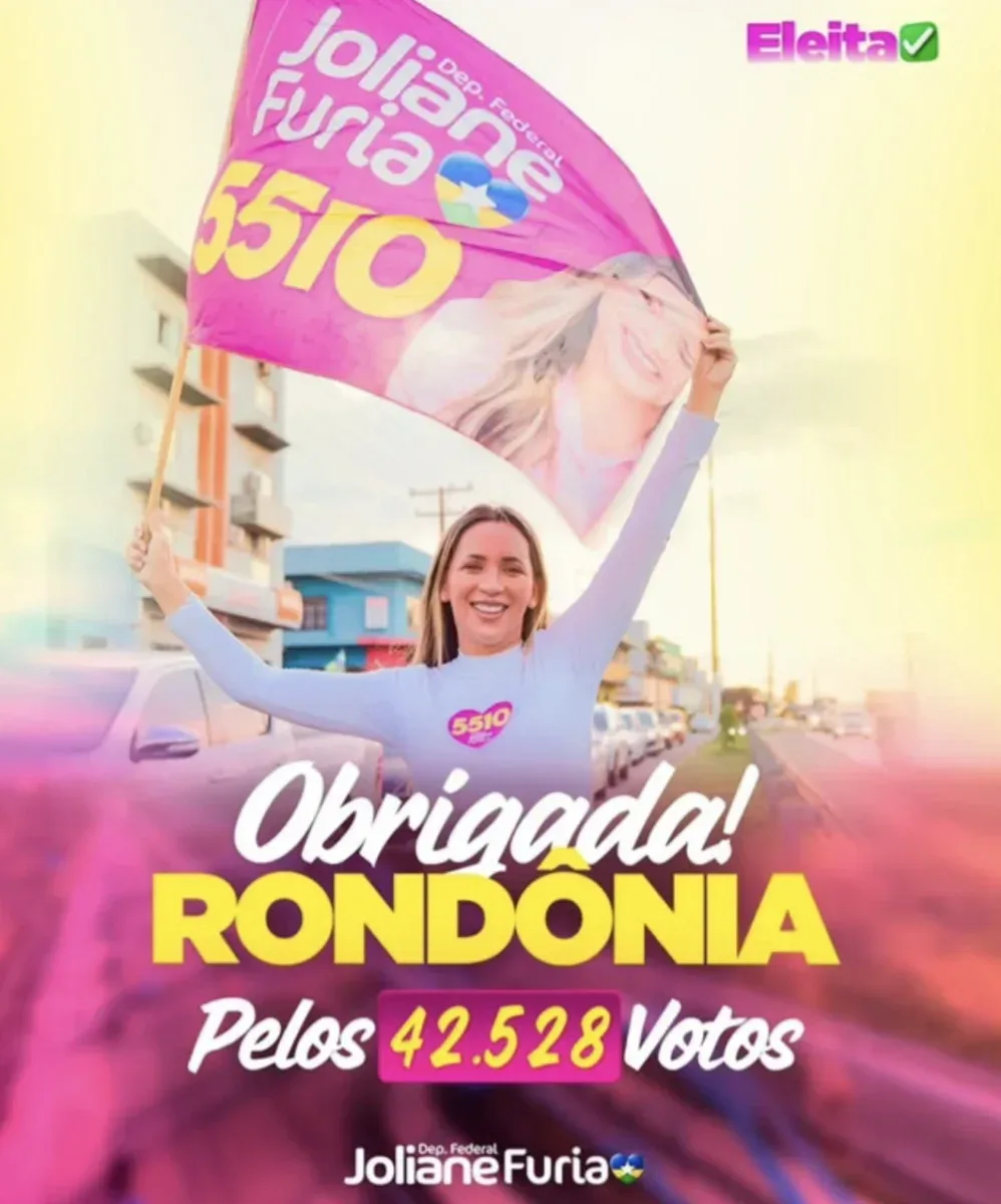 Joliane Fúria chega à Câmara Federal com força política e compromisso com Rondônia Joliane Fúria chega à Câmara Federal com força política e compromisso com Rondônia