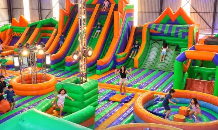 Villa Jump Park transforma o estacionamento do Porto Velho Shopping em espaço de aventura e diversão