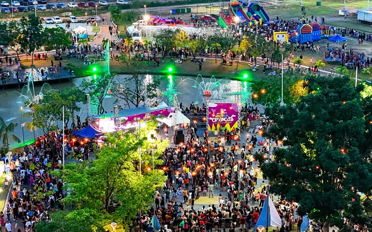 Dia das Crianças reuniu cerca de 40 mil pessoas no Parque da Cidade 