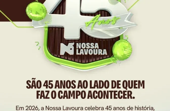 Nossa Lavoura celebra 45 anos de história com ações especiais para produtores e clientes