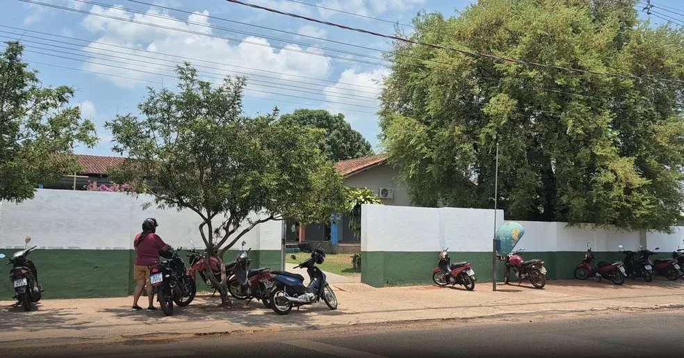 Escola Agustinho Goes de Oliveira, em Cacoal (RO). — Foto: Fernanda Bonilha/Rede Amazônica.