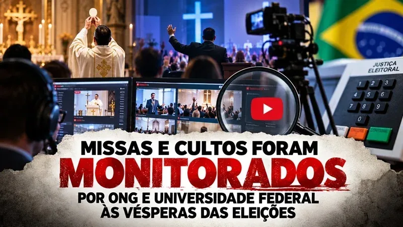 ONG e universidade federal monitoraram mais de 7 mil missas e cultos antes das eleições ONG e universidade federal monitoraram mais de 7 mil missas e cultos antes das eleições