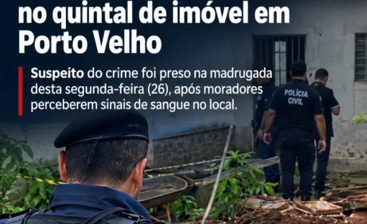 Idosa de 63 anos é encontrada morta e enterrada em cova rasa no quintal de imóvel em Porto Velho