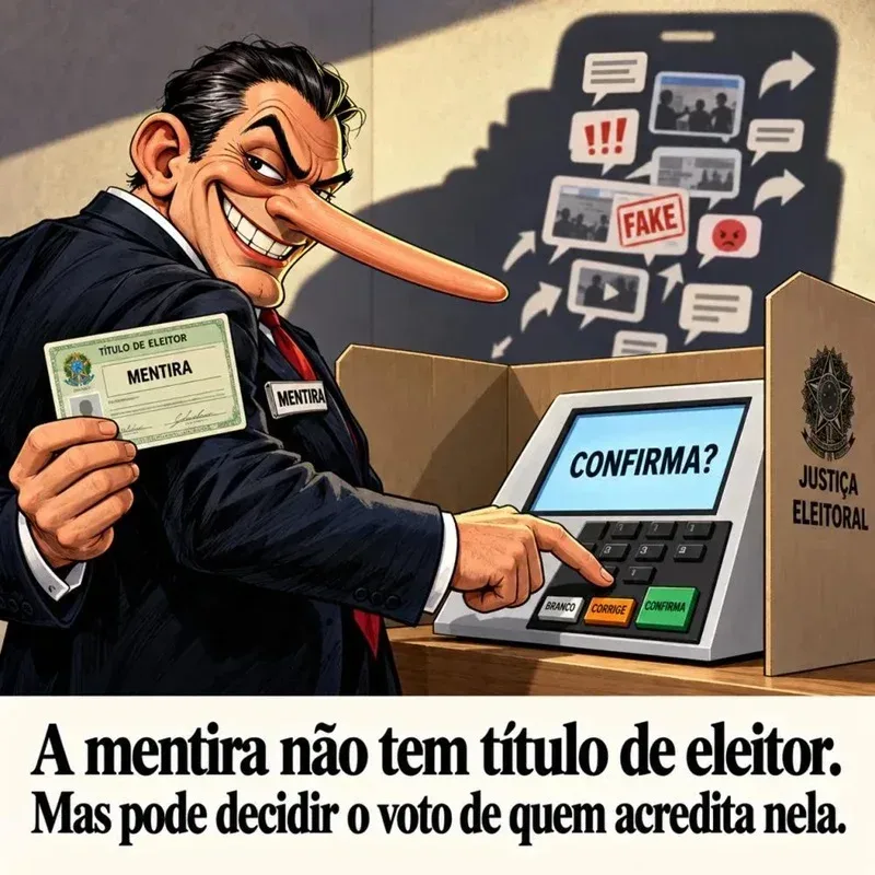 Coluna ESPAÇO ABERTO – A três dias da eleição, a mentira quer votar por você